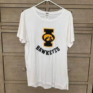PINK Iowa Hawkeyes Oversized Tee